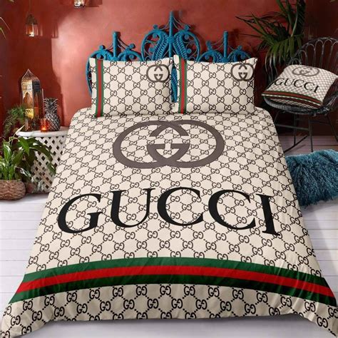 designer bed covers gucci|gucci queen bed set.